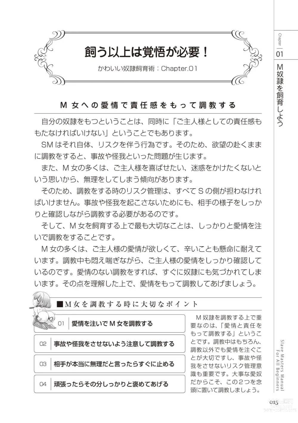 Page 15 of manga Zero kara Hajimeru SM Manual Kawaii Dorei Shiikujutsu