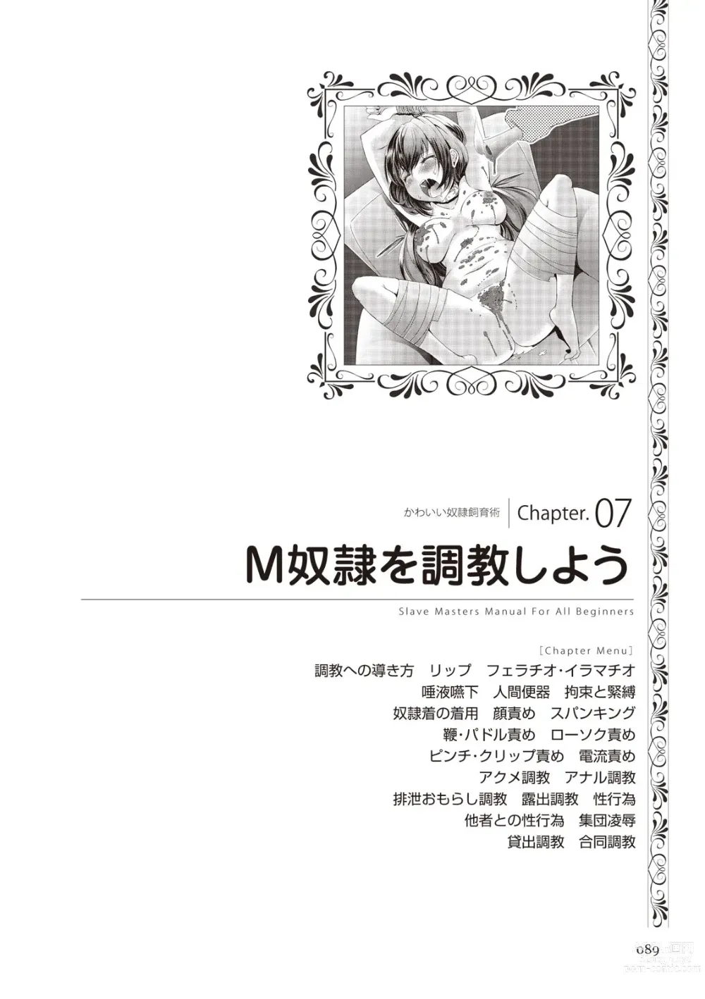 Page 89 of manga Zero kara Hajimeru SM Manual Kawaii Dorei Shiikujutsu