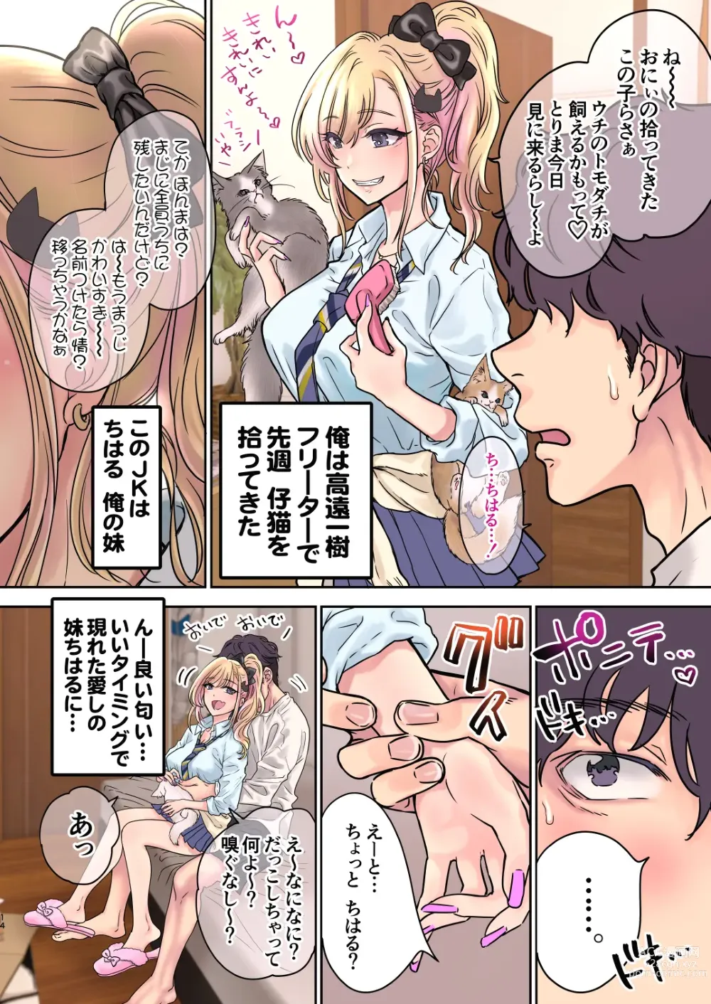 Page 14 of doujinshi Tsuyokawa Imouto x Kyousei Love Koubi 4