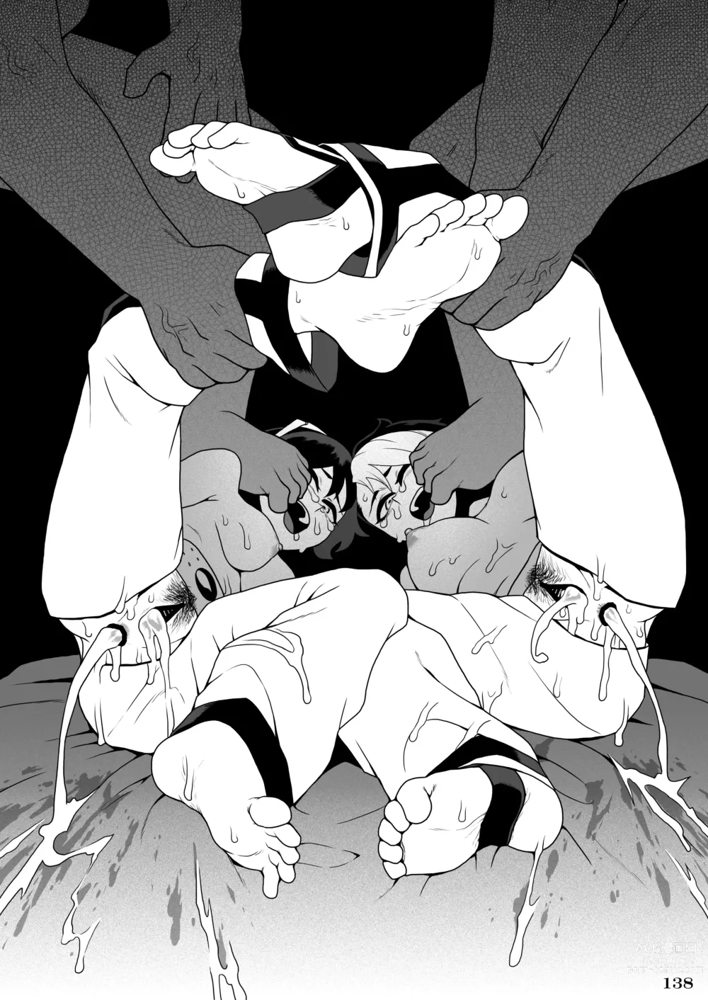Page 140 of doujinshi Fighting game heroines gangbang orgy a la carte!
