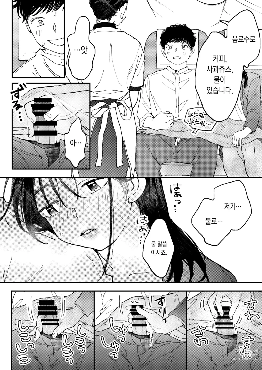 Page 19 of doujinshi 발정난 OL은 비행기 안에서도 성욕을 채우고 싶다