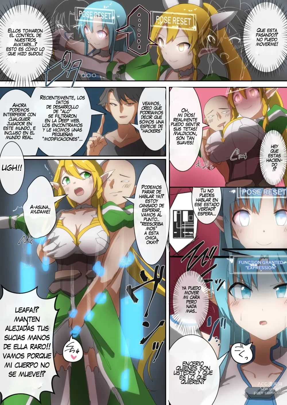 Page 2 of doujinshi SAO Asuna & Leafa Account Nottori