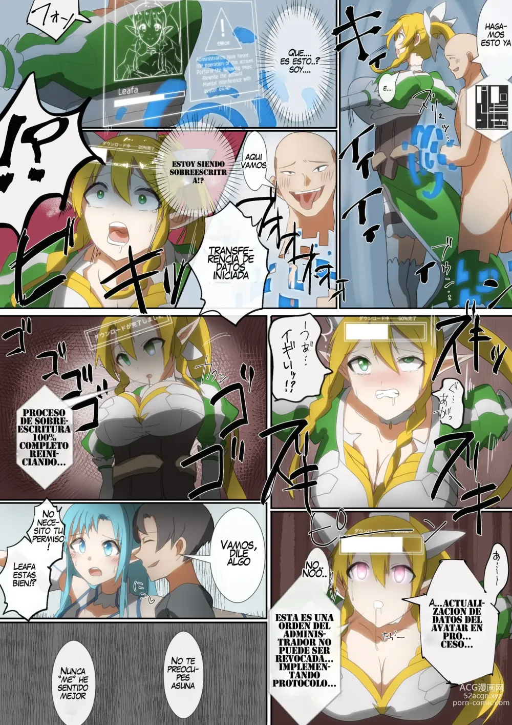 Page 3 of doujinshi SAO Asuna & Leafa Account Nottori
