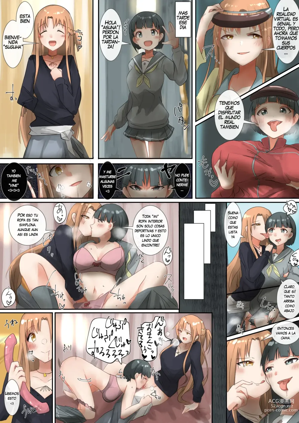 Page 7 of doujinshi SAO Asuna & Leafa Account Nottori