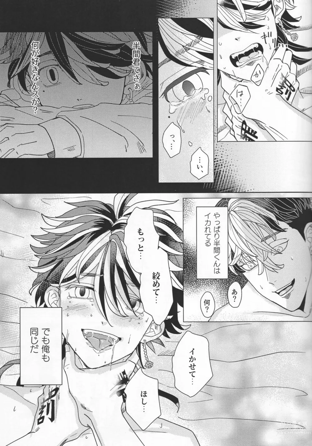 Page 22 of doujinshi Oboreru Tora wa Izon Suru
