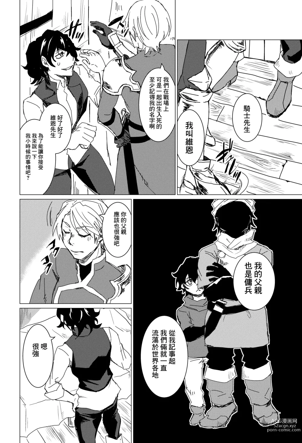 Page 8 of doujinshi Doutei Kishi-sama x Asobinin Youhei