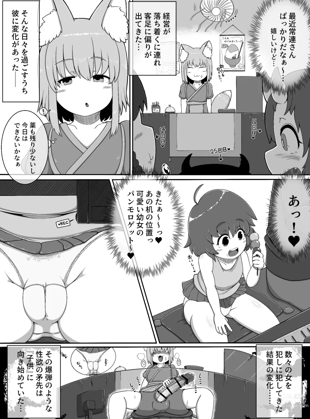 Page 10 of doujinshi Oidemase Konkonya ~Okyaku-sama wa Zenin Boku no Seishori Onaho~