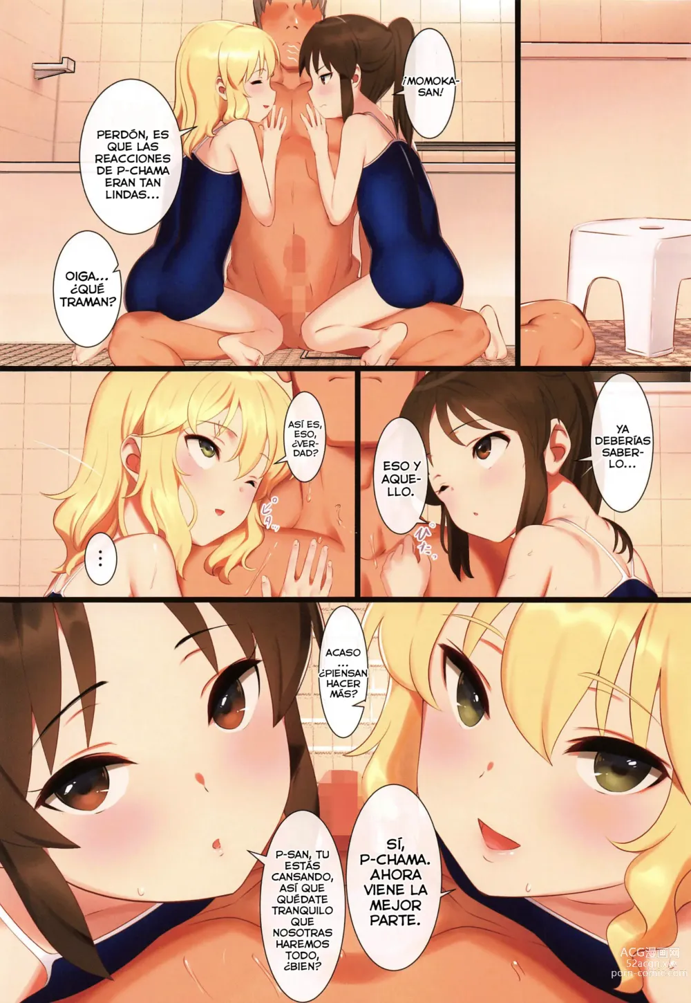 Page 7 of doujinshi Tsukarehatete Kaettara Arisu to Momoka ga Seiteki ni Iyashimakutte kuremashita.