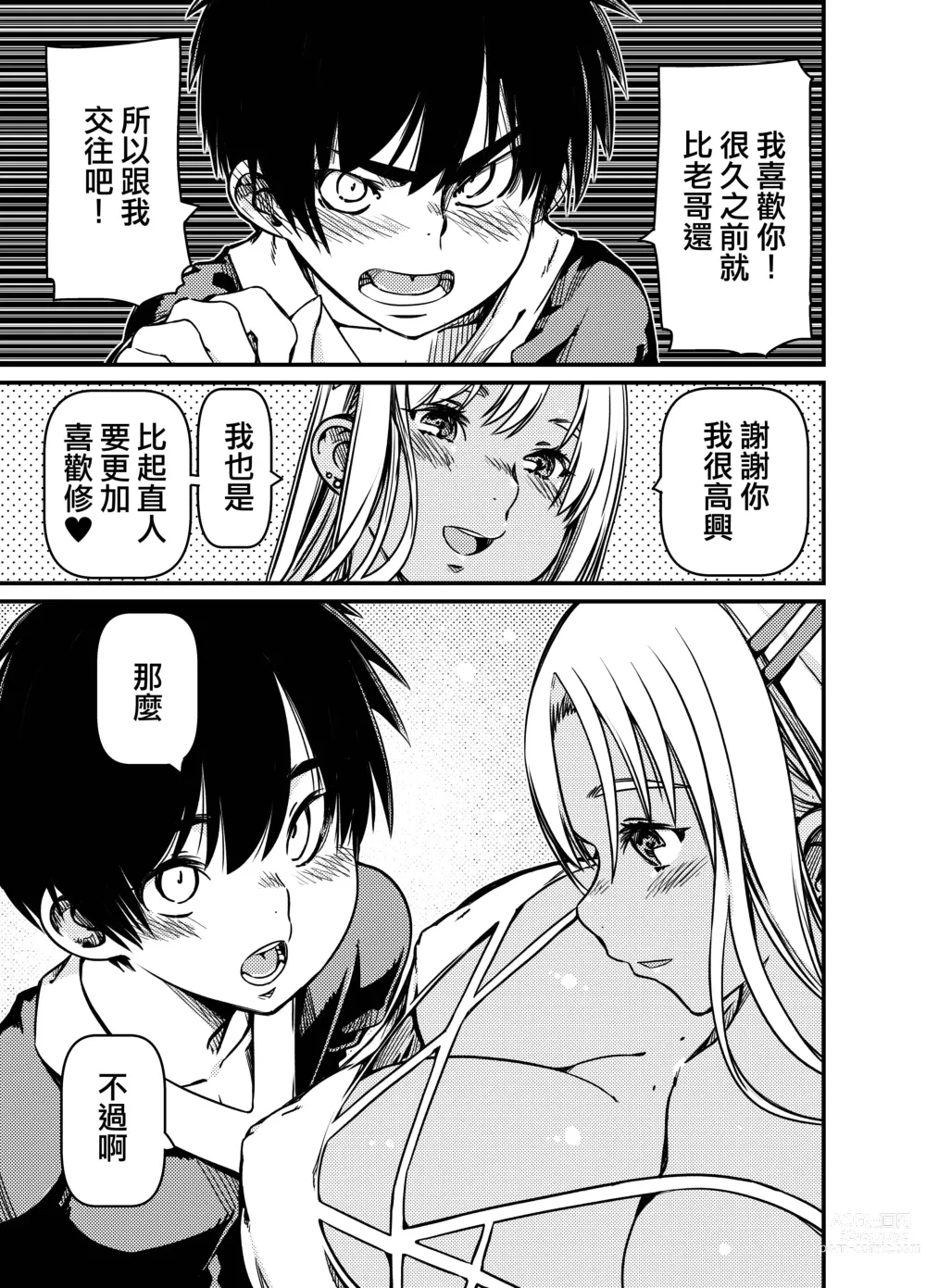 Page 28 of doujinshi 和老哥的黑皮辣妹一起被關在房間裡了?