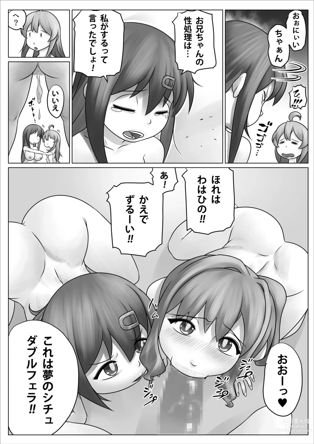 Page 28 of doujinshi Minna Niku Onaho ni Shite Oshimai!