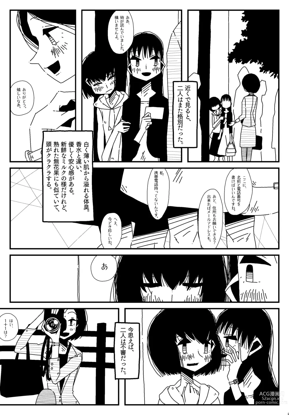 Page 3 of doujinshi Shiranai Sukaato no Naka.