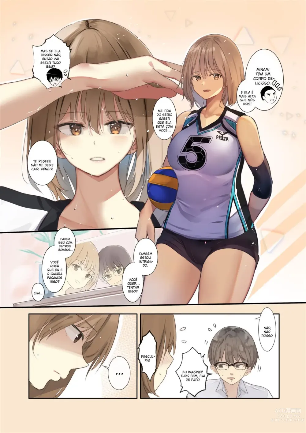 Page 5 of doujinshi Volleyball no Kanojo to Netorase Play no Ano Hi kara Aeru Kaisuu ga Hetteiru…