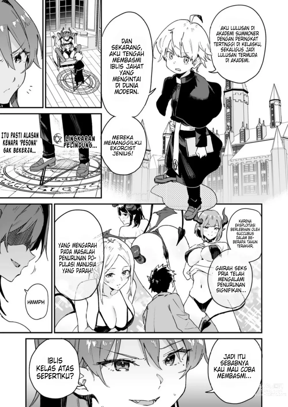 Page 7 of doujinshi Aku Bertarung Melawan Mbak-Mbak Succubus Cabul Dengan Hukuman Seks!