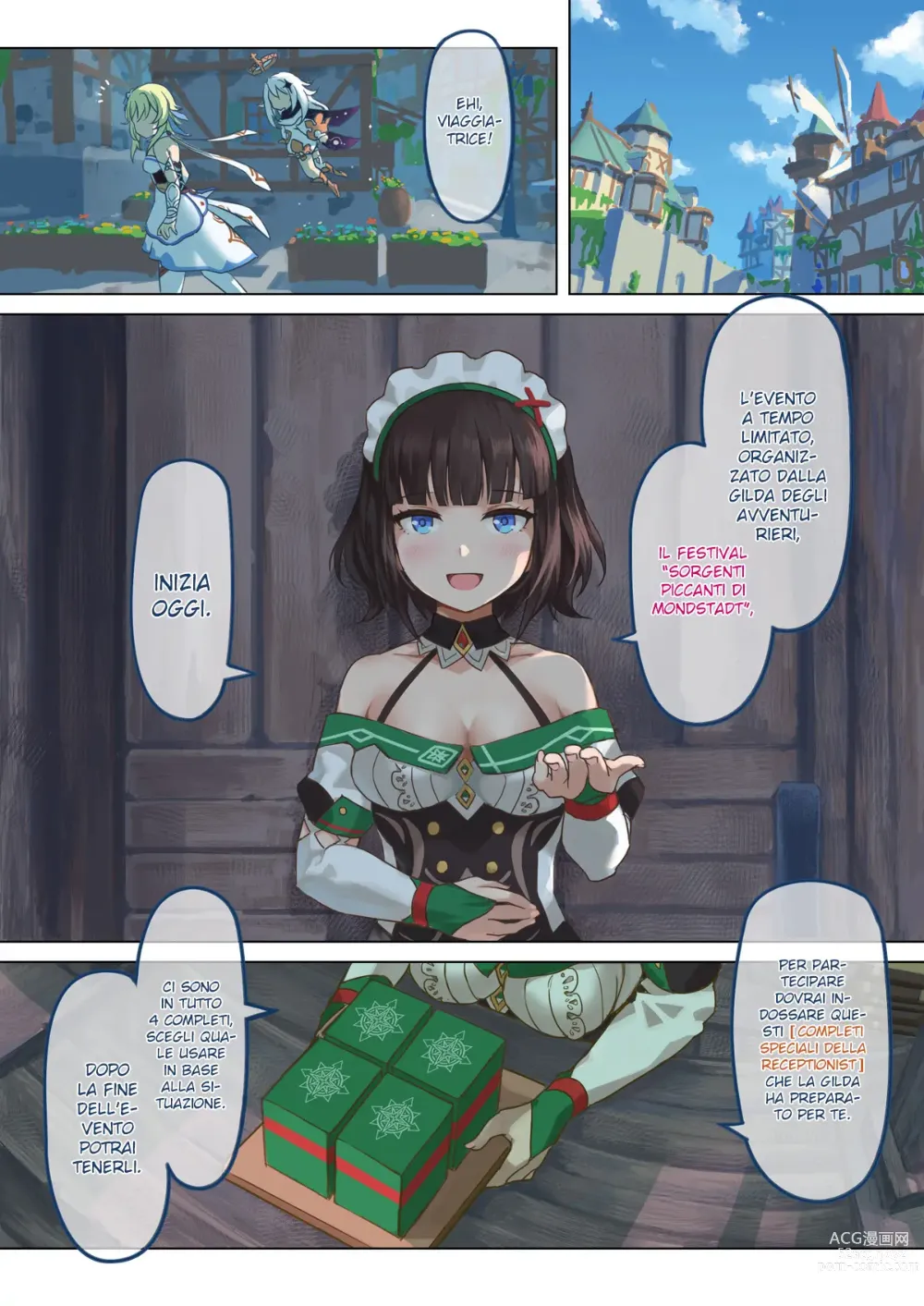 Page 2 of doujinshi Monstadt Spring Festival Act 1