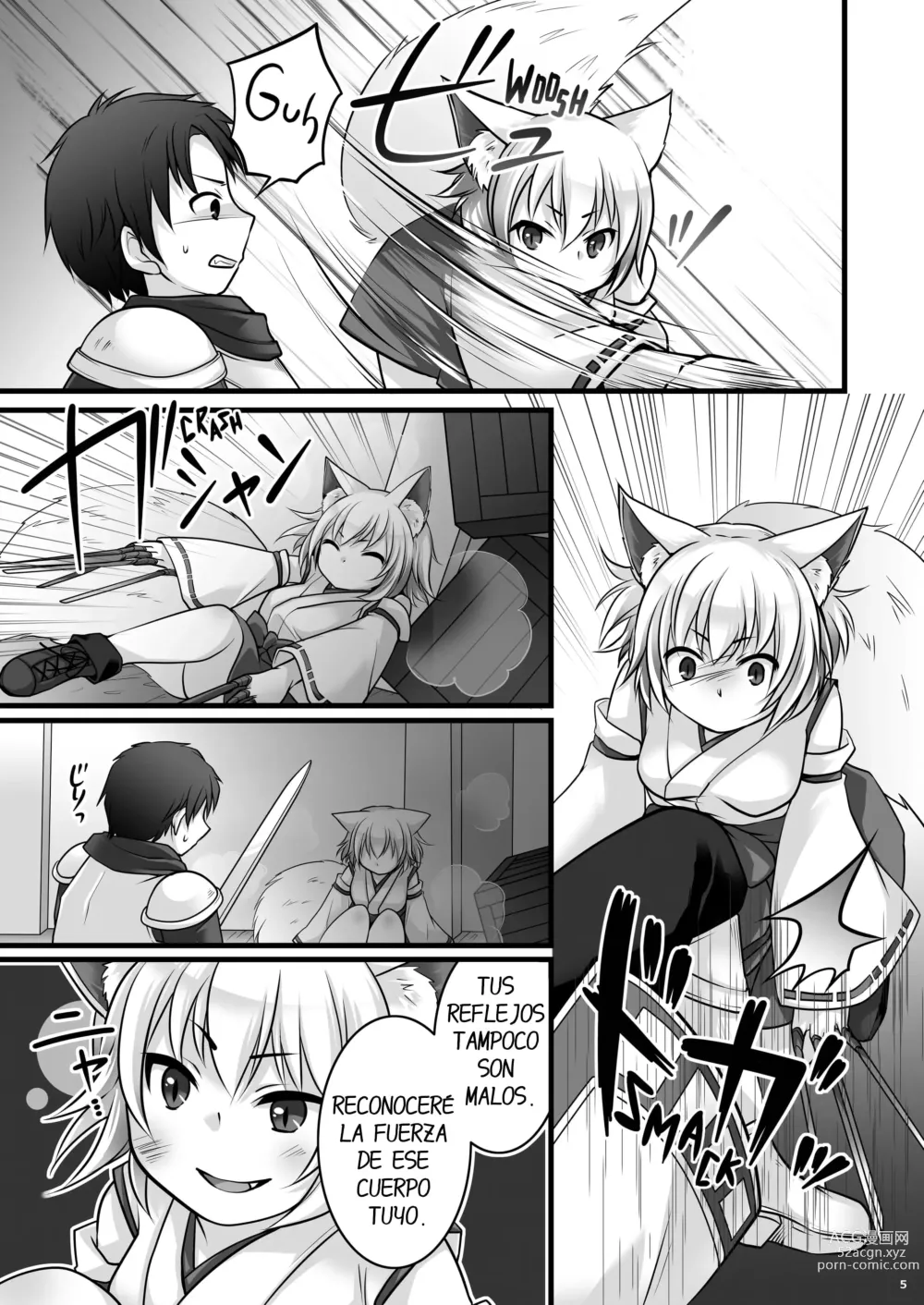 Page 6 of doujinshi Ippan Heishi Akira ga Shitennou Tamamo wo Tsukaima ni Dekita Wake