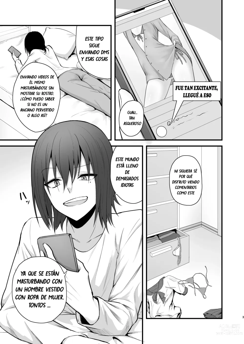 Page 4 of doujinshi Osugaki ga Futanari Inma ni Wakaraserareru Hon