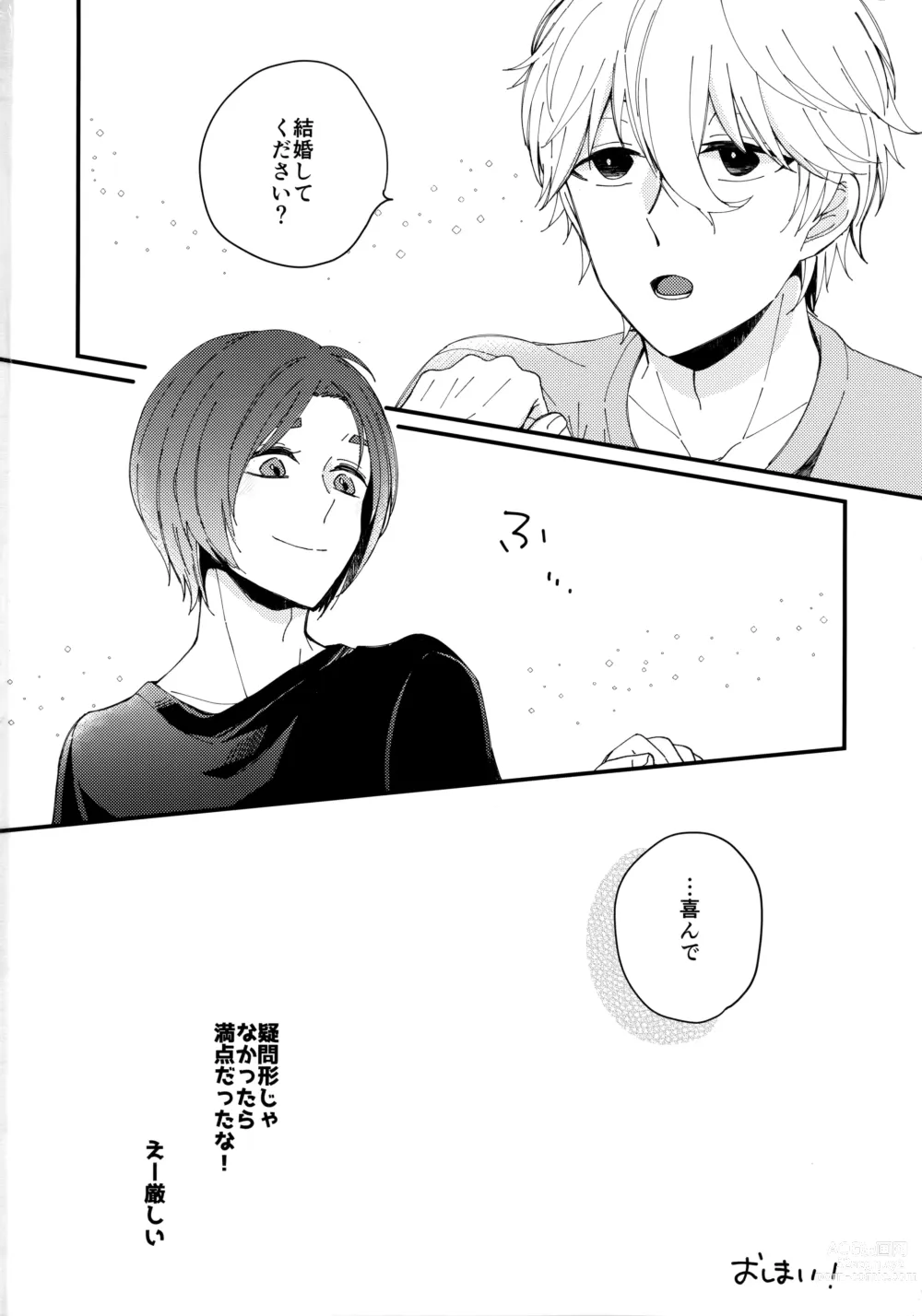 Page 29 of doujinshi Mechakucha Tsukareteru Reo-kun wo Nagi-kun ga Amayakasu Hon