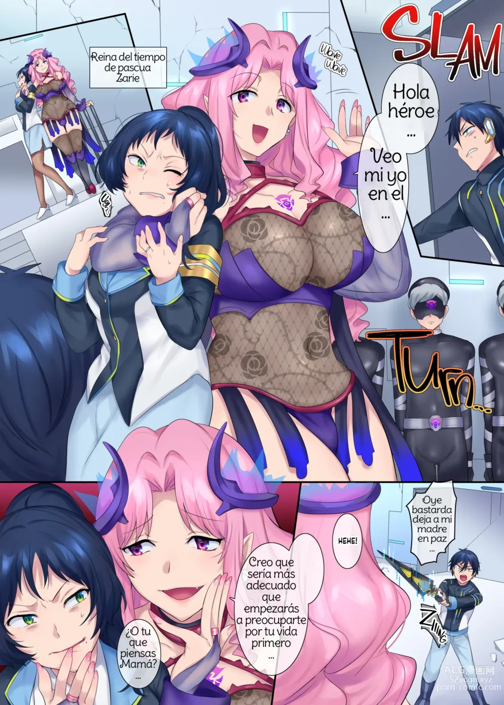 Page 5 of doujinshi The hero got his past rewritten and turned into a woman! ~You're my low level combatant's daughter, aren't you?~ Spanish