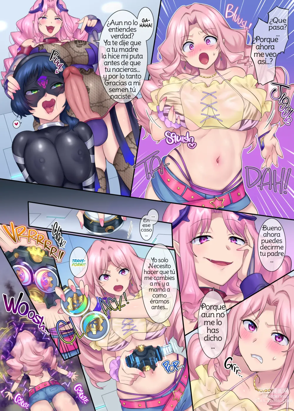 Page 10 of doujinshi The hero got his past rewritten and turned into a woman! ~You're my low level combatant's daughter, aren't you?~ Spanish