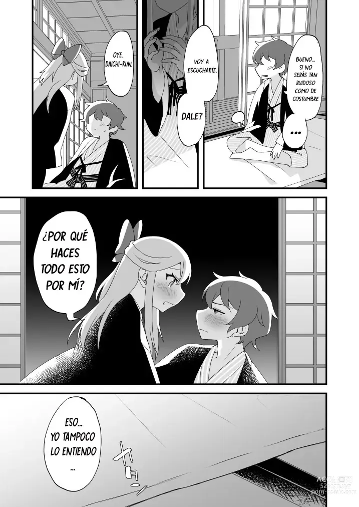 Page 14 of doujinshi Mitsugetsu ni wa Touku Tomo