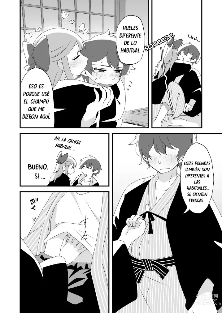 Page 15 of doujinshi Mitsugetsu ni wa Touku Tomo