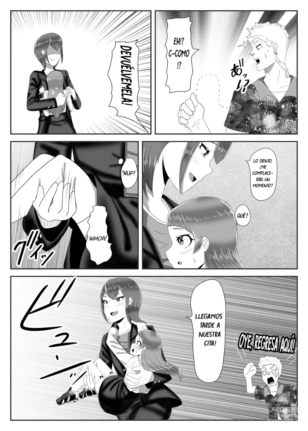 Page 14 of doujinshi Batsu Game de Josou Sanpo Saserareteitara Ikemen Futanari Musume ni Tasukeraremashita