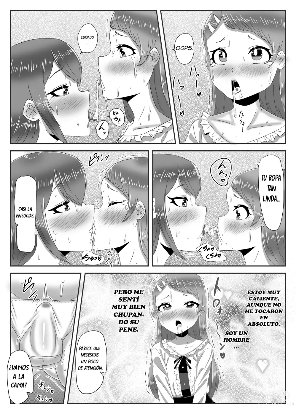 Page 32 of doujinshi Batsu Game de Josou Sanpo Saserareteitara Ikemen Futanari Musume ni Tasukeraremashita