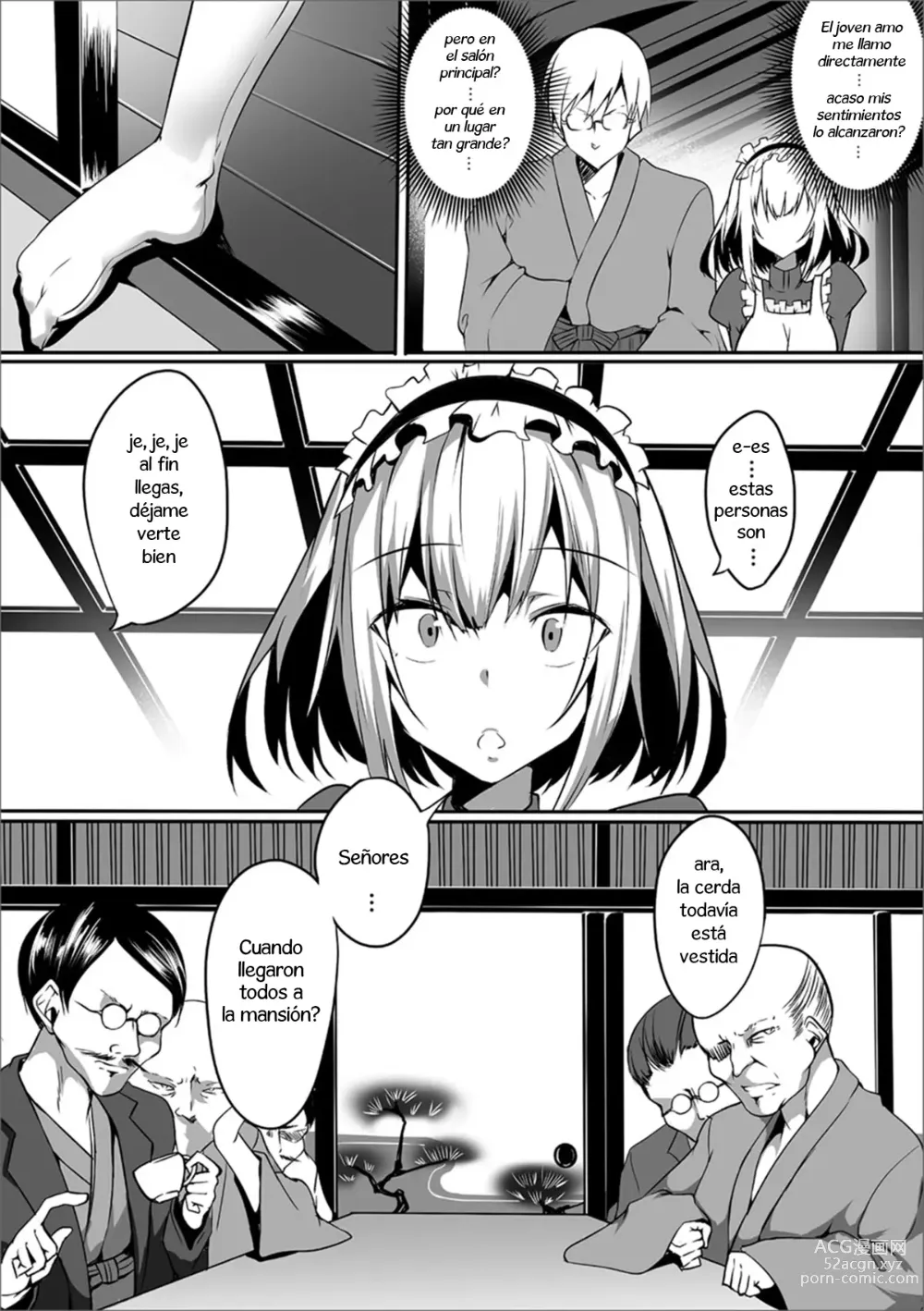Page 2 of manga Hakudaku no Utage (decensored)