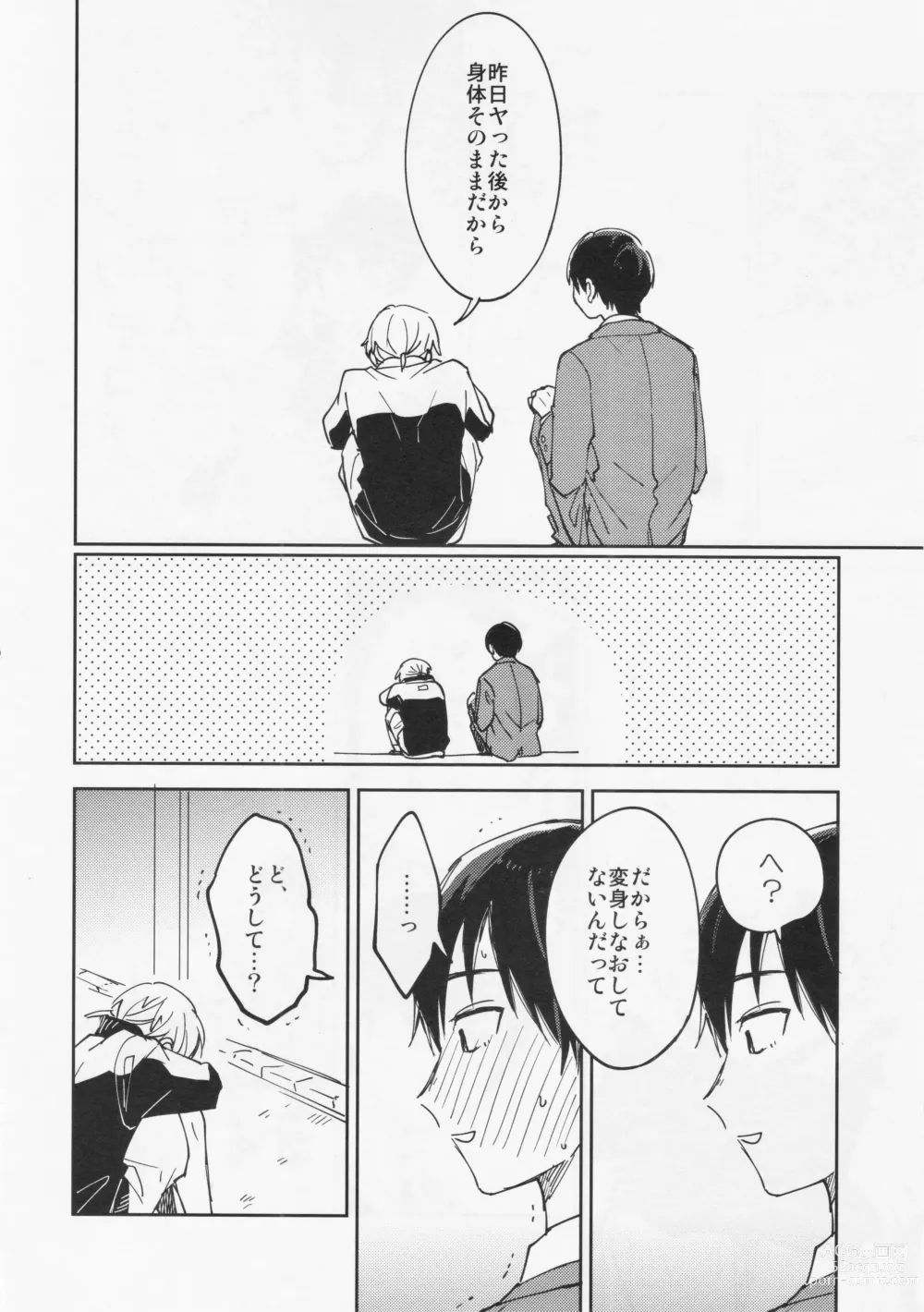 Page 19 of doujinshi Fujimi-kun no Binkan na 1-nichi