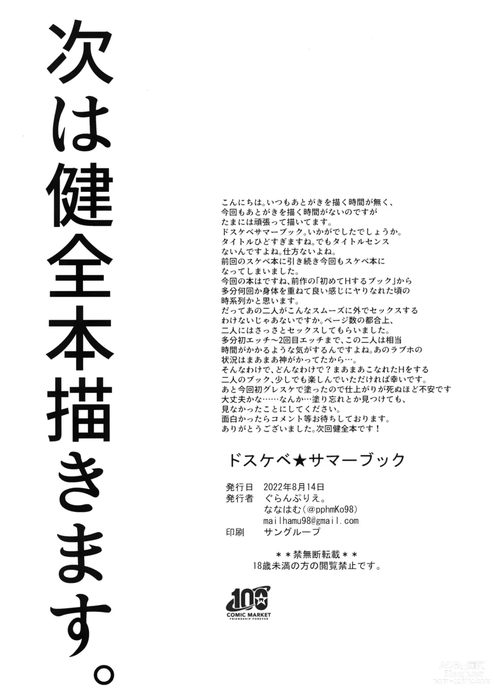 Page 33 of doujinshi Dosukebe★Summer Book