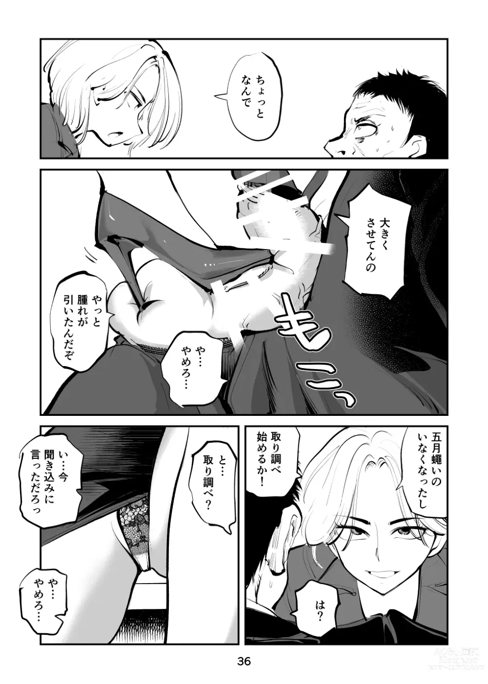 Page 36 of doujinshi Kinkeri onna keiji ryōko