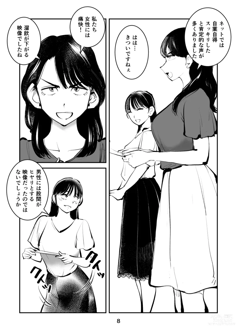 Page 8 of doujinshi Kinkeri onna keiji ryōko