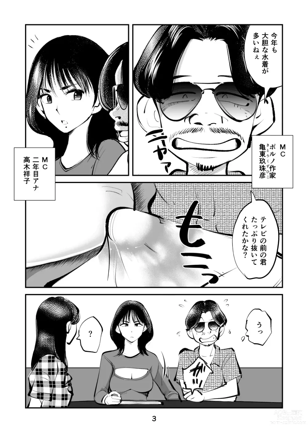 Page 3 of doujinshi Kintama o tsubushita joshi-ana