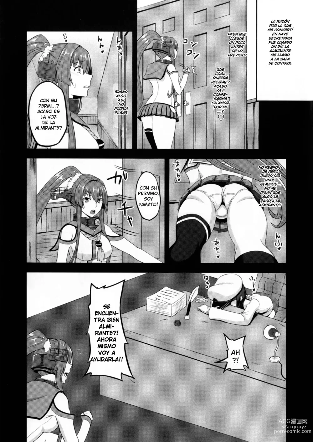 Page 4 of doujinshi Yamato y la Almirante Futanari