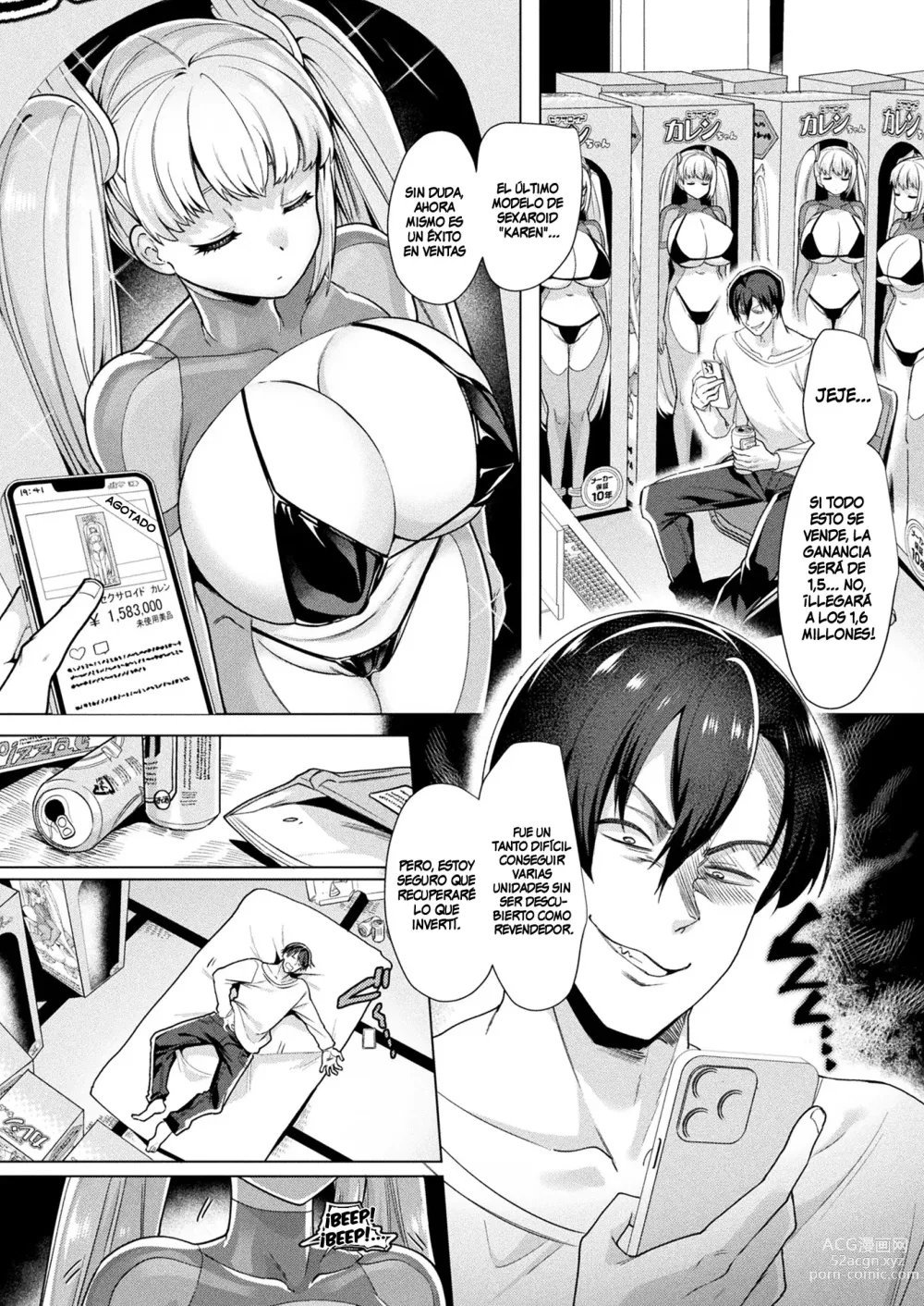 Page 2 of manga Sexaroids vs. Reseller