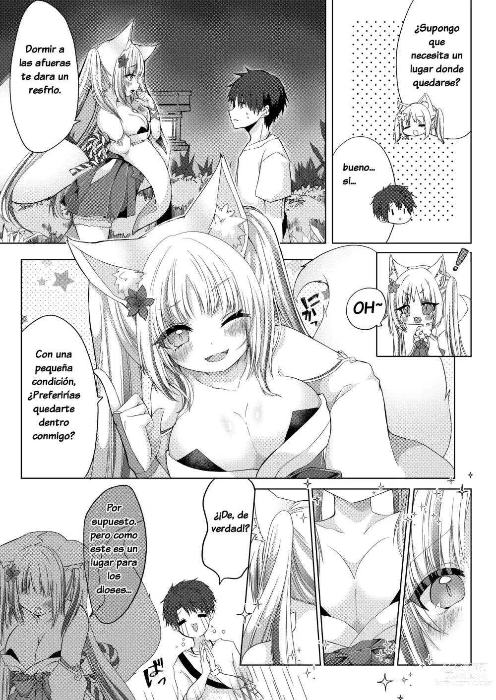 Page 4 of doujinshi Fox Girl Shrine Maiden One-Night Trial Course?!