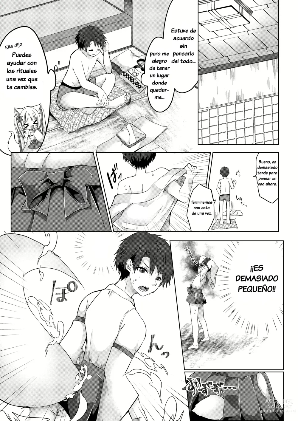 Page 6 of doujinshi Fox Girl Shrine Maiden One-Night Trial Course?!
