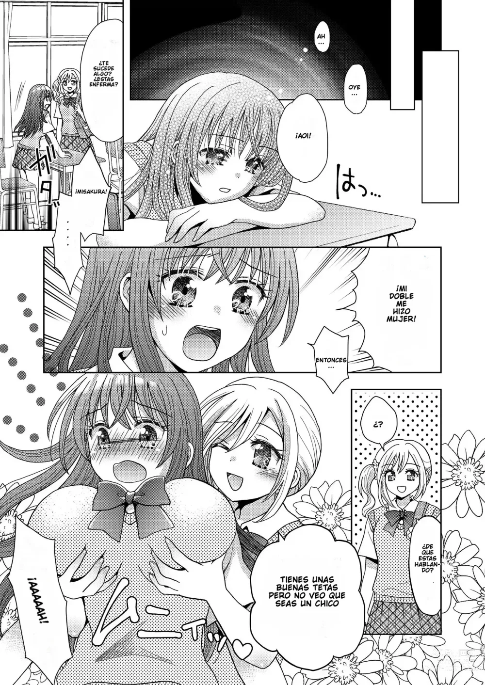 Page 10 of doujinshi Doppelgänger ni Kanojo mo Jinsei mo Ubawarete Bakunyuu JK ni Sareta Boku