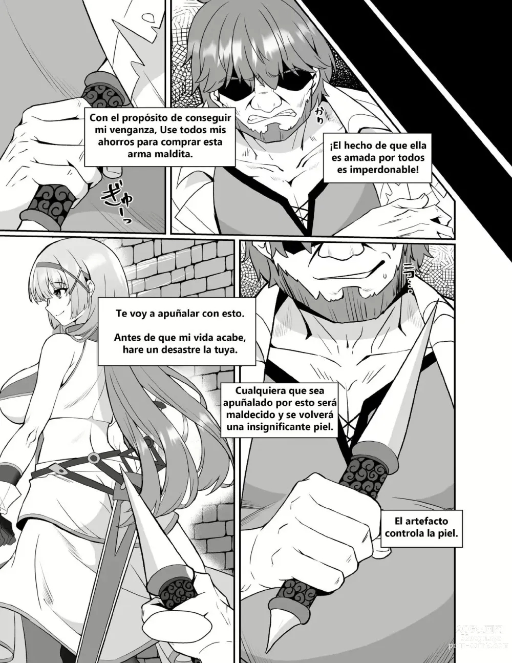 Page 4 of doujinshi Hime-sama no Jinsei Itadakimasu -Kawa-ka Sarete Ossan ni Karada o Nottorarete Shimau Himekishi Monogatari-