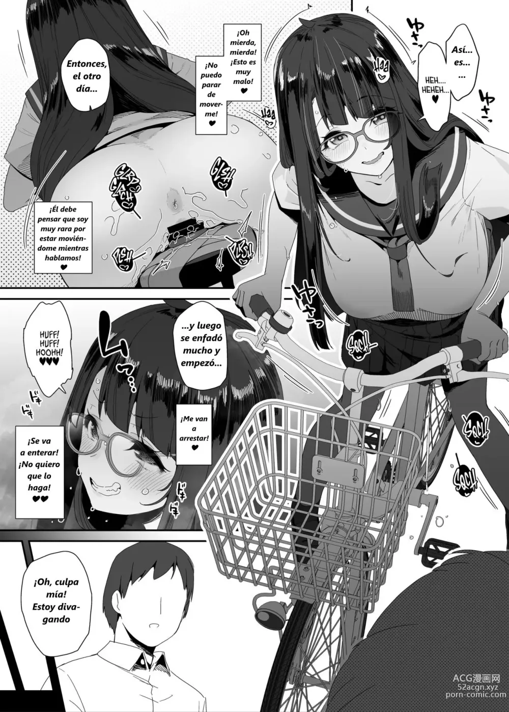 Page 14 of doujinshi Dosukebe Kyonyuu Joshi ga Acme Jitensha de Osanpo Onanie suru Hanashi