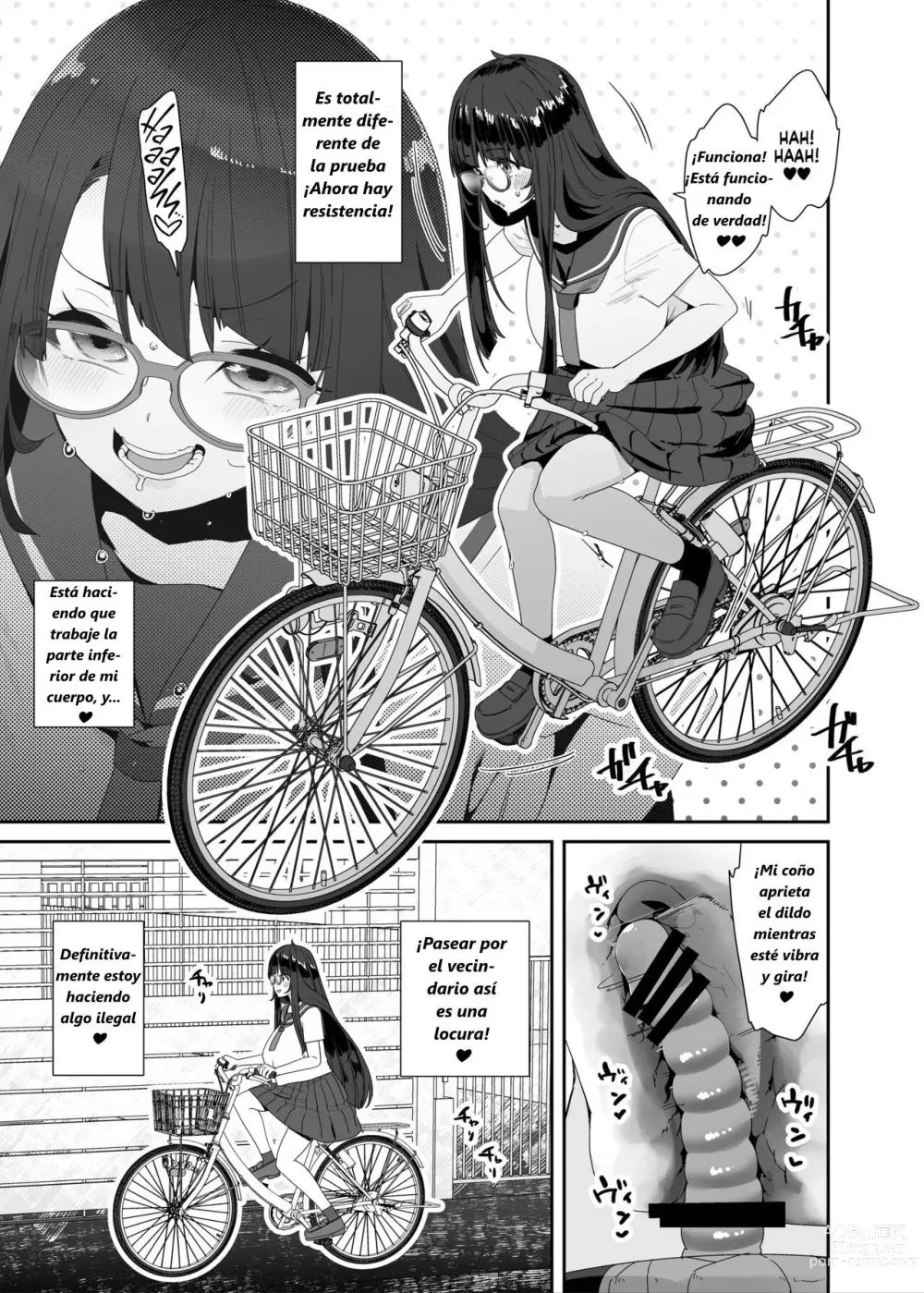 Page 10 of doujinshi Dosukebe Kyonyuu Joshi ga Acme Jitensha de Osanpo Onanie suru Hanashi