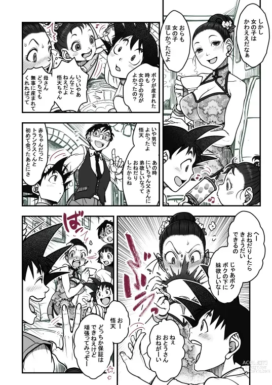 Page 108 of doujinshi Goku x Chichi story throughout time