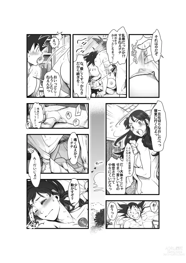 Page 15 of doujinshi Goku x Chichi story throughout time