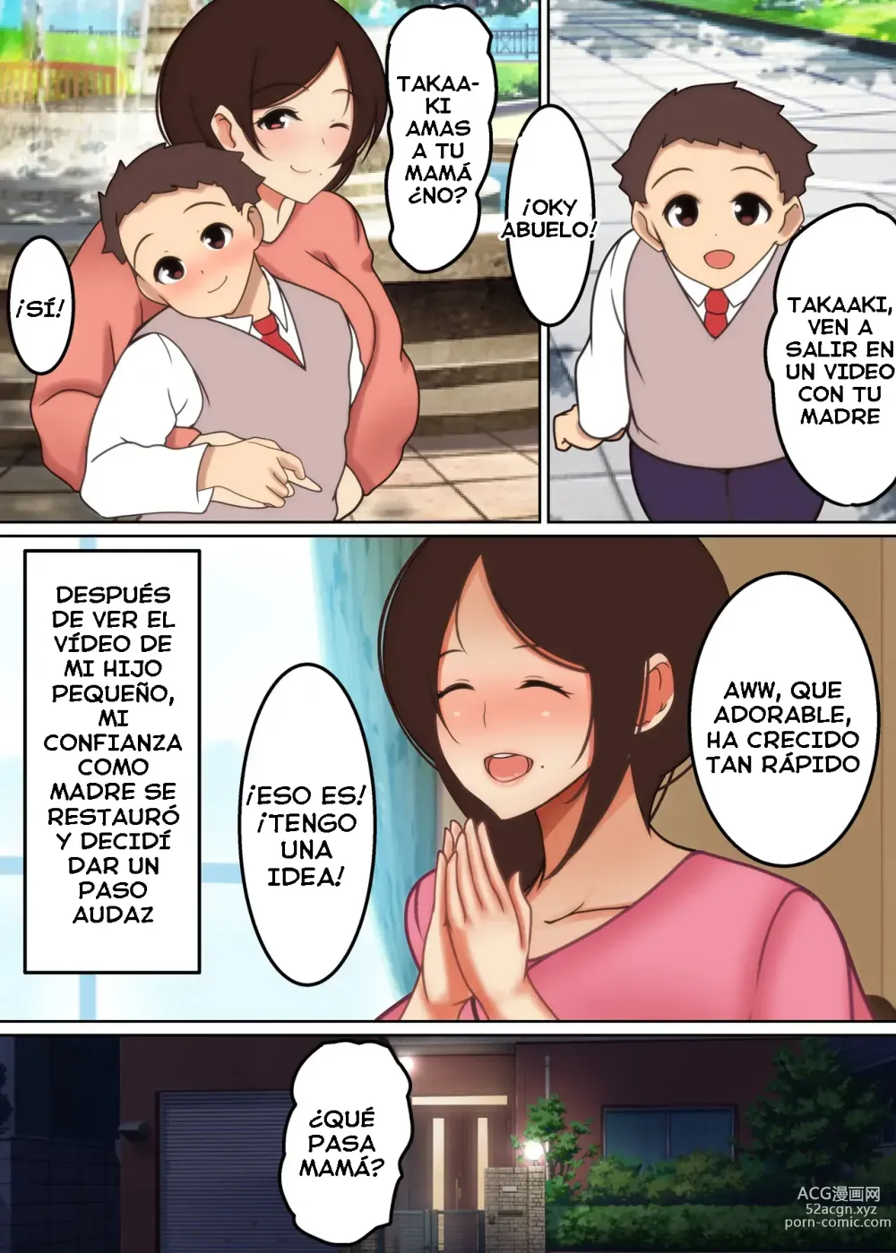 Page 4 of doujinshi Cuando Mamá Gime Lujuriosamente 2 ~El Asunto Madre-Hijo de la Familia Shinjo~