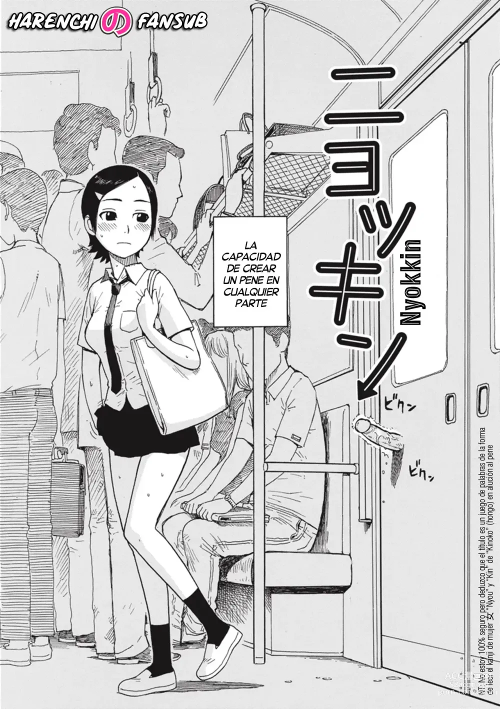 Page 2 of manga Nyokkin (decensored)