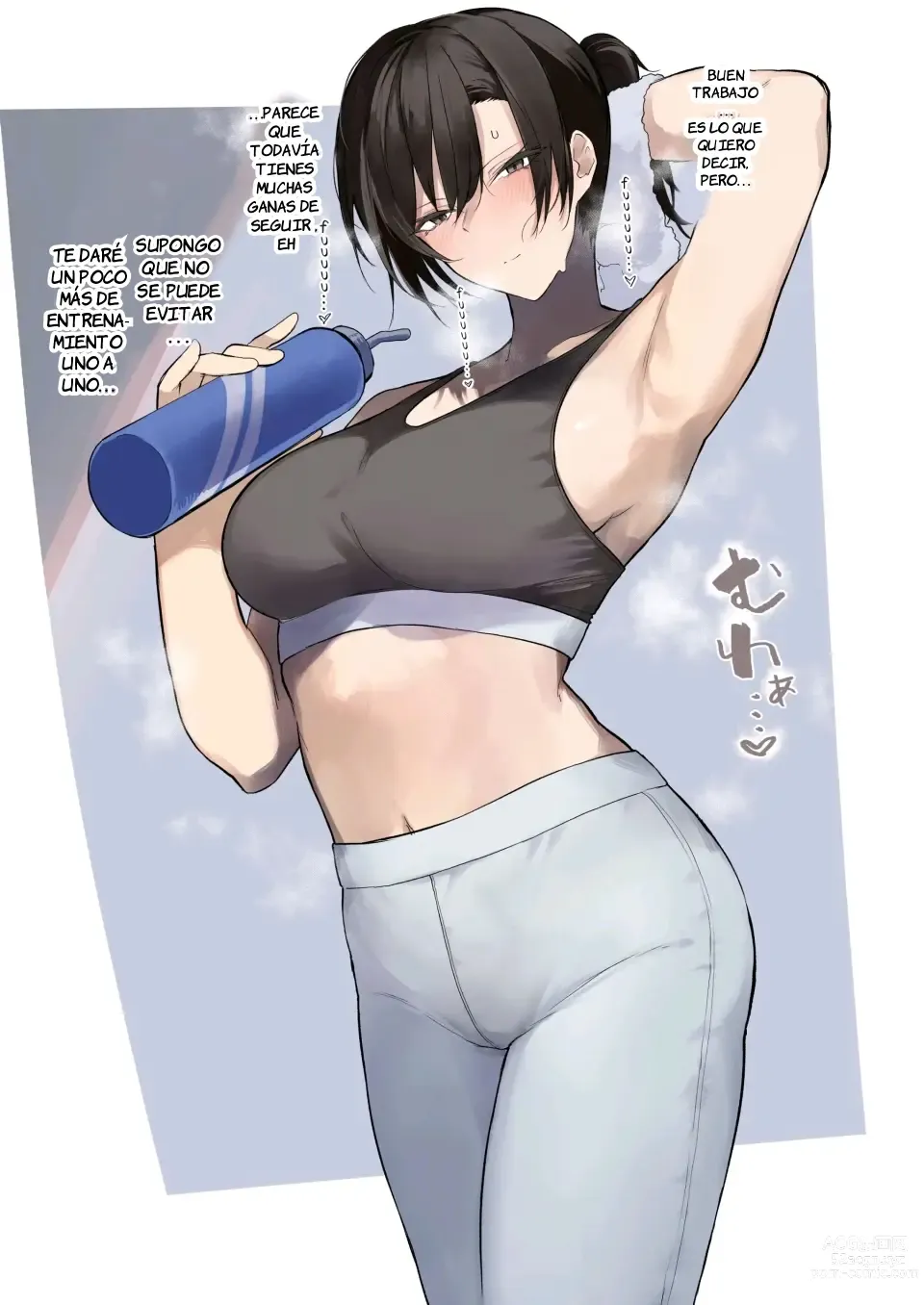 Page 2 of doujinshi Gym no Yasashii Instructor no Onee-san ga Boku no koto o Kinikakete Kureru E