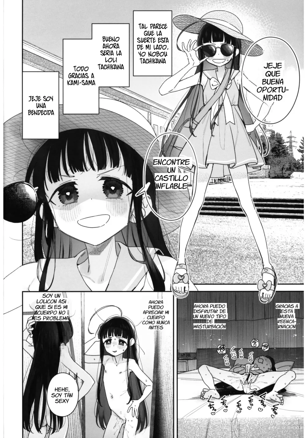 Page 3 of doujinshi TS Loli Oji-san no Bouken Kanwa -Fuwafuwa Dome Hen- - The Adventures of TS Lori guy.