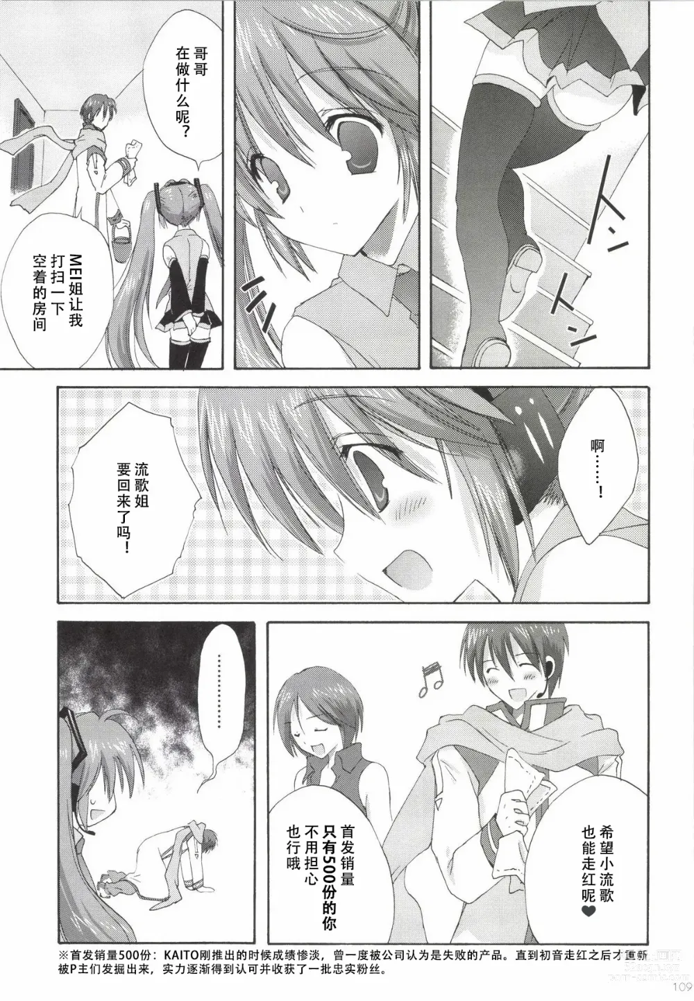 Page 110 of doujinshi Korisuya VOCALOID Soushuuhen