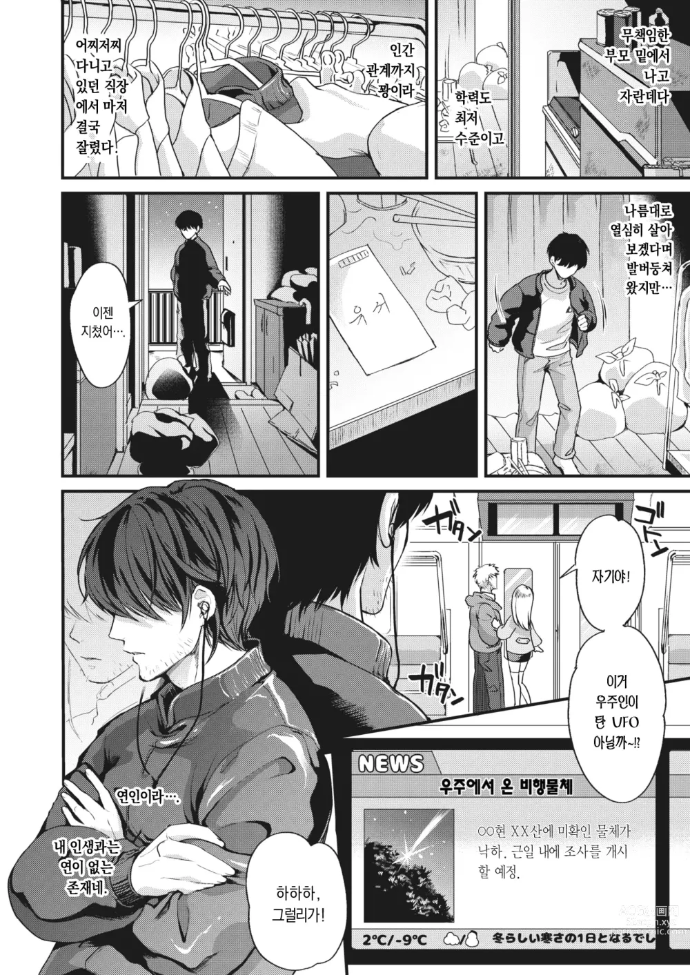 Page 2 of manga 우주에서 온 연인