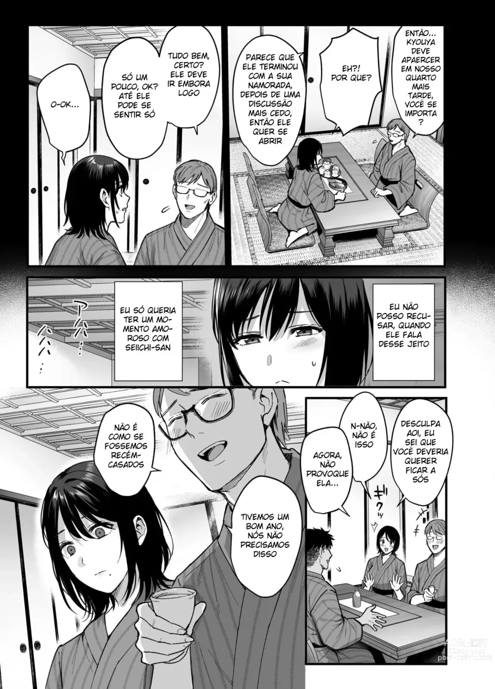 Page 9 of doujinshi Mesunoyado ~Tsuma wa Midare Kegasareru~